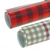 Käärepaperi kudosnauhalla ja tunnisteilla 4 arkkia sarjassa 50×70cm