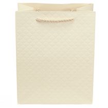 kohteita Lahjapussi paperi lahjapussi kerma 18×10×23cm 1 kpl