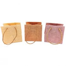 kohteita Kahvoilla kudotut lahjapussit vaniljaoranssi pinkki 10,5cm 12 kpl