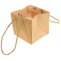 kohteita Kahvoilla kudotut lahjapussit vaniljaoranssi pinkki 10,5cm 12 kpl