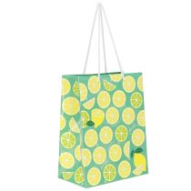 kohteita Lahjapussi Paperinen sitruunapussi kahvoilla 18×10×23cm 2kpl