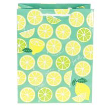 kohteita Lahjapussi Paperinen sitruunapussi kahvoilla 18×10×23cm 2kpl
