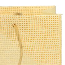 kohteita Lahjapussit kudottu paperi vanilja oranssi pinkki 20×10×10cm 6kpl