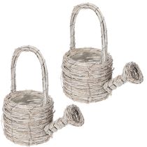 kohteita Koristeellinen kastelukannu tyylikkäällä punotulla muotoilulla eleganttiin kodin sisustukseen, 26 cm
