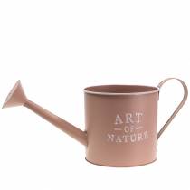 kohteita Vintage-koristeellinen kukkaruukku/kastelukannu, antiikkiruusu sinkkiä, Ø16,5cm, korkeus 17cm