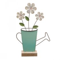 Kastelukannu koristelu metalli pöytäkoriste väri ruoste 23,5/24cm 2kpl