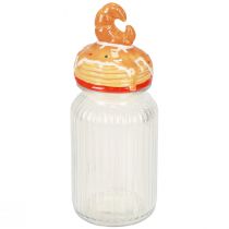 kohteita Bonboniere lasikeksipurkki kannella croissant Ø11cm K28,5cm