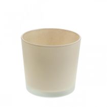 kohteita Lasinen kukkaruukku beige kukkaruukku lasiruukku Ø11,5cm K11cm