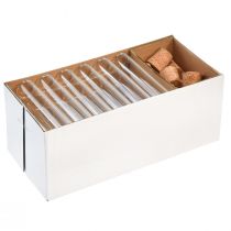 kohteita Minimaljakot lasikoristelasiputket korkilla H11,5cm 24 kpl