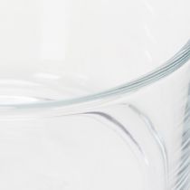 kohteita Kirkas lasikulho, pieni kulho monipuolisiin lasikoristeisiin, kukille, mehikasveille ja kynttilöille, 13 cm