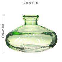 kohteita Lasimaljakko sipulimaiset vihreät minimaljakot lasia Ø9cm korkeus6cm 6 kpl
