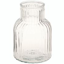 kohteita Lasimaljakko kukkamaljakko lasiurat retrokirkas Ø13,5cm K20cm