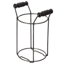kohteita Lasipullo metallikorissa, ihanteellinen koristeeksi olohuoneeseen, 20 cm