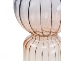 kohteita Lasimaljakko Deco Maljakko Sininen Ruskea Kirkas Minimaljakko Ø8cm K17cm