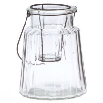 kohteita Lasinen lyhtylyhty kahvalla lasi kirkas Ø14cm K18cm