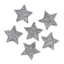 kohteita Glitter star hopea Ø2,5cm 96kpl