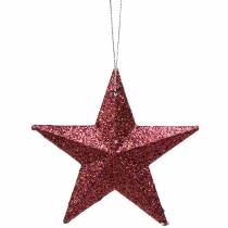 kohteita Glitter star pink mix 9,5/5cm 18 kpl