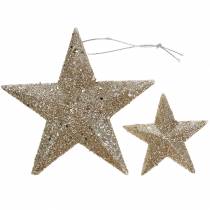 kohteita Glitter star samppanja 9,5/5cm 18 kpl