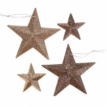 kohteita Glitter star gold mix 9,5/5cm 18 kpl