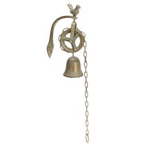 kohteita Metallinen kelloseinäkoriste, jossa pidike antiikkipatina H58cm