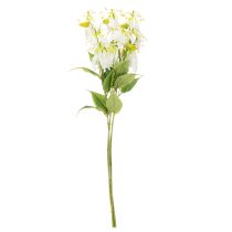 kohteita Tekokukka Gloriosa, valkoinen ja keltainen, elegantti kukkiva oksa koristeeksi, 80 cm, 3 kpl