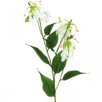 kohteita Keinotekoinen lilja, kukkakoristeet, tekokasvi, silkkikukka valkoinen L82cm 3kpl