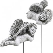 Hautakoristelu deco plug enkeli hauta enkeli tikussa 6cm 4kpl
