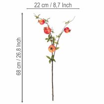 kohteita Keinotekoinen granaattiomenan oksa hedelmäoksana pöytäkoristeeseen, 68cm