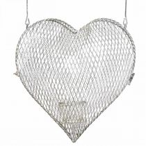 Riippuva koristelanka sydän, kynttilänpidike ripustamiseen 29×27,5cm