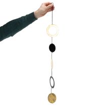 kohteita Ripustettavat ikkunakoristeympyrät ja -levyt, modernit mihin tahansa huonesuunnitteluun, 80 cm