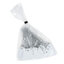 kohteita Valkoiset riippulaput 18x60mm metallilangalla, säänkestävät, ihanteelliset kukkakauppoihin ja lahjojen etiketöintiin, 250 kpl