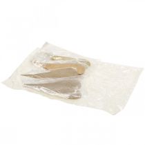 kohteita Riippuvat koriste-ikkunan metalliset sydämet, koristesydämet ripustettavaksi beige/keltainen/oranssi H10cm 6kpl