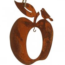 Deco ripustin metallinen omenapäärynä patina koriste 23/24cm 2kpl