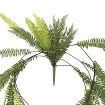 kohteita Keinotekoinen saniainen, koristeellinen saniaisen oksa kiinnitettäväksi ja ripustettavaksi, 118 cm
