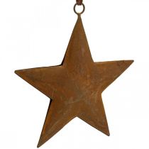 Jouluriipus tähti metalli tähti ruoste look H13,5cm