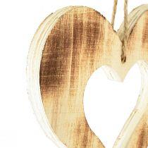 kohteita Puiset sydämet koristeellinen ripustin sydämessä liekki 15x15cm 4kpl