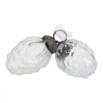 kohteita Joulukoristeet lasi koristeellinen ripustin lasikartioita 3×4,5cm 12 kpl