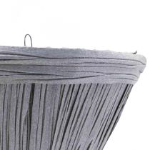 Riippuruukku harmaa Kukkaruukku seinävalaisimiin 30×17cm