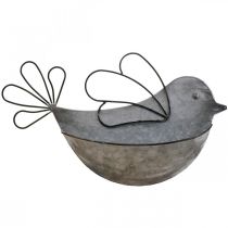 Riippuruukku metallinen lintuseinäkukkaruukku ripustukseen 34×22cm
