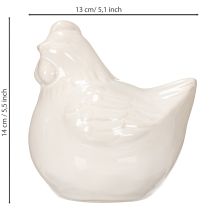 kohteita Kanahahmo, kiiltävälasitettu, moderniin sisustukseen, 17 cm, 2 kpl