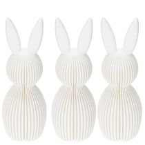 kohteita Koristeellinen taitellun näköinen kanihahmo moderniin sisustukseen, olohuoneeseen tai toimistoon, 13 cm, 3 kpl
