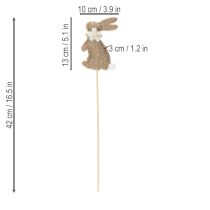 kohteita Pääsiäispupun koristehahmo kevään koristeluun ja sesonginmukaisiin yksityiskohtiin, 42 cm, 8 osaa