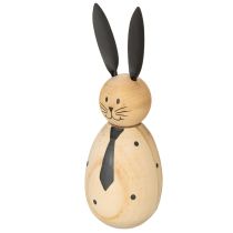 kohteita Puinen kanihahmo rauhalliseen ja ajattomaan sisustukseen, 15 cm, 2 kpl