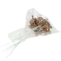 kohteita Pupu parvi langalla ruskea 4cm - 6cm 12 kpl