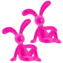 kohteita Koristeellinen istuva kani keväiseksi koristeeksi olohuoneeseen tai toimistoon, 22 cm, 2 kpl