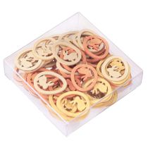 kohteita Bunny in Egg Pääsiäiskoristelu askarteluun Scatter Decoration Puu 4cm 72 kpl