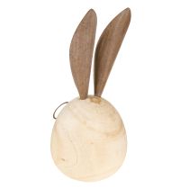kohteita Koristeellinen puusta ja metallista valmistettu kani, jossa on humoristinen kuvio, ystävällinen katseenvangitsija, 19 cm, 2 kpl