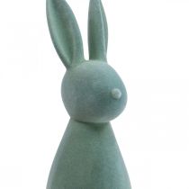 Deco Bunny Deco pääsiäispupu Flocked harmaa-vihreä H47cm