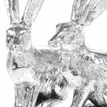 kohteita Pääsiäispupu Istuva Hopeakani Koristefiguuri pääsiäinen 13cm 2kpl