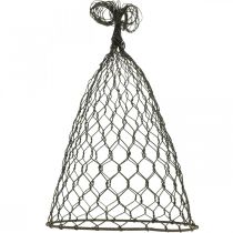 kohteita Vaijerihuppu, koristekello, metallisäleikkö Ruskea H25cm Ø16cm